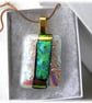 White Teal 239 Pendant Gold plated chain - Image 4