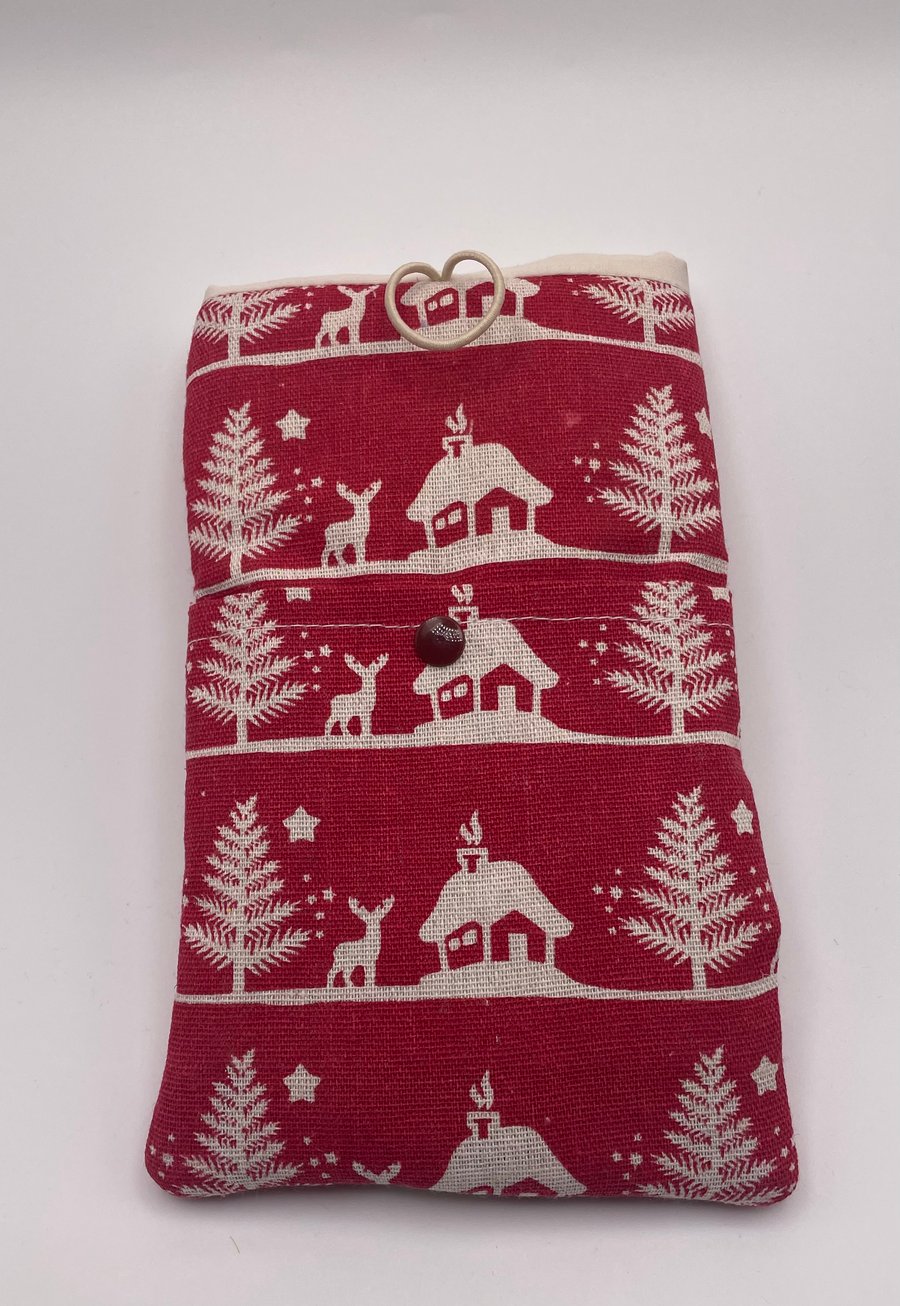 Kindle Case SMALL Book Sleeve - Scandi linen