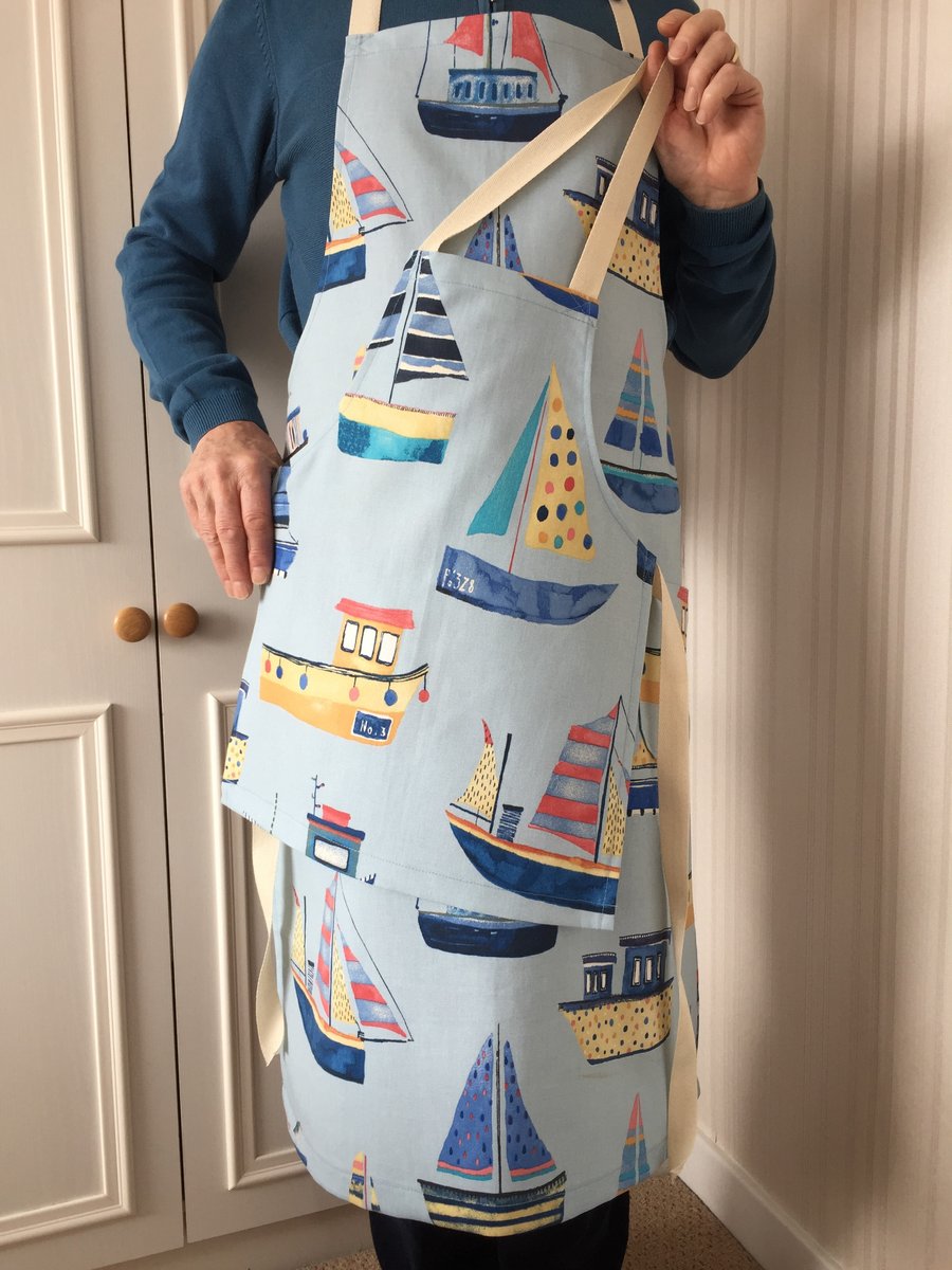 Father and child aprons, Nautical themed aprons, Gent's apron, Child's apron