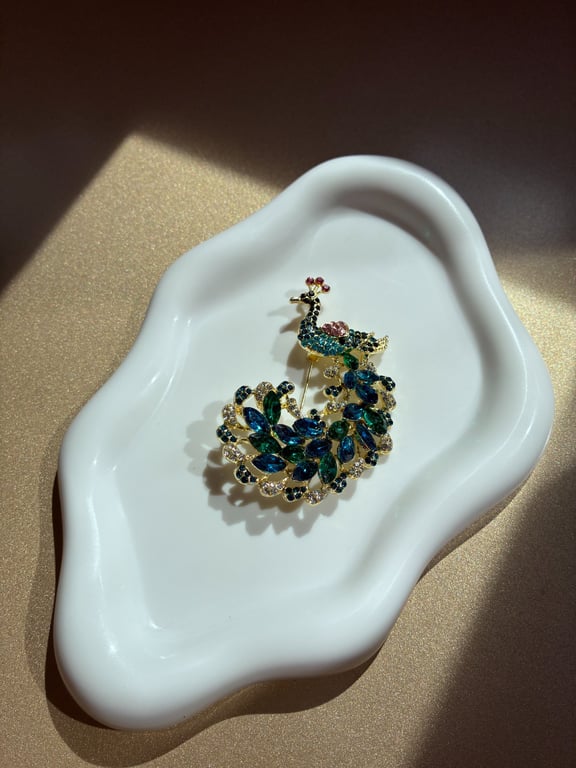 Peacock Brooch
