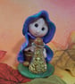 Tiny Magical Gnome 'Fyori' with golden nuggets potion urn OOAK Sculpt