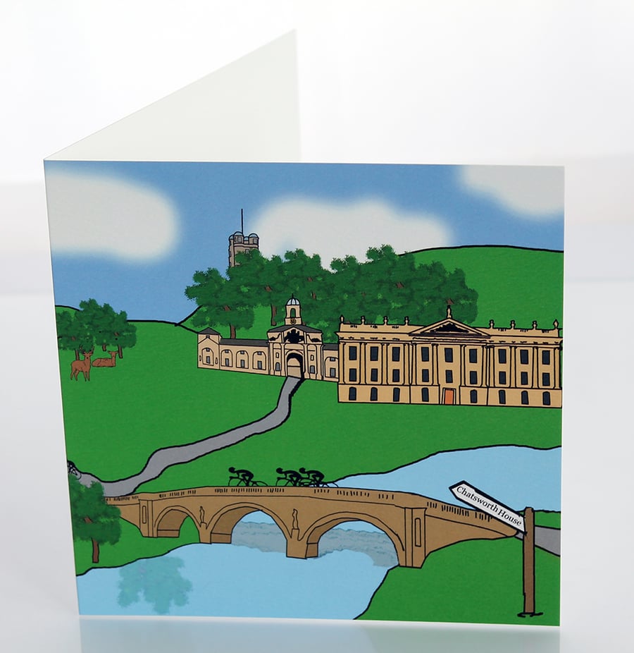 Chatsworth House greeting card