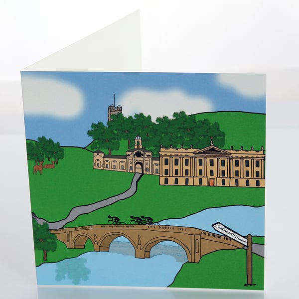 Chatsworth House greeting card