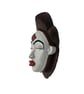 African Punu mask fridgemagnet, hand painted tribal art decor, Gabon West Africa - Image 3