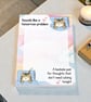 Funny Cat Bedside Notepad Sleepy Thoughts Brain Dump Pad A5-A6