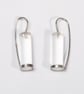 Clear Acrylic and Silver Earrings - Image 1