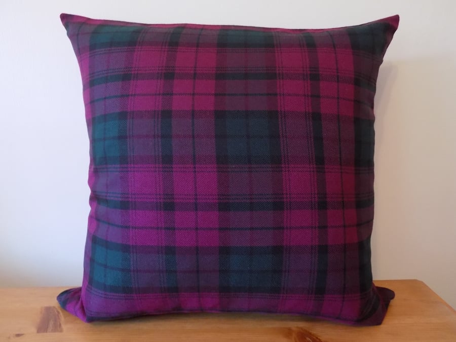 Tartan Cushion Cover Plaid Checked Throw Pillow 16" Zip