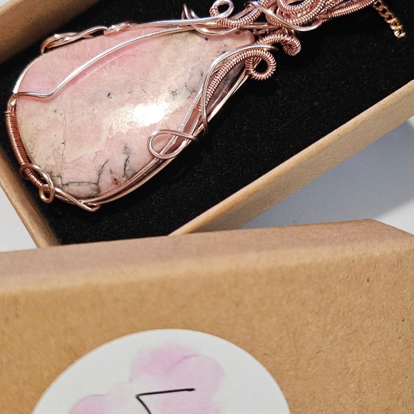 Rose Rhodochrosite Pendant 