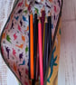 Dinosaur themed long fabric pencil case - Image 2