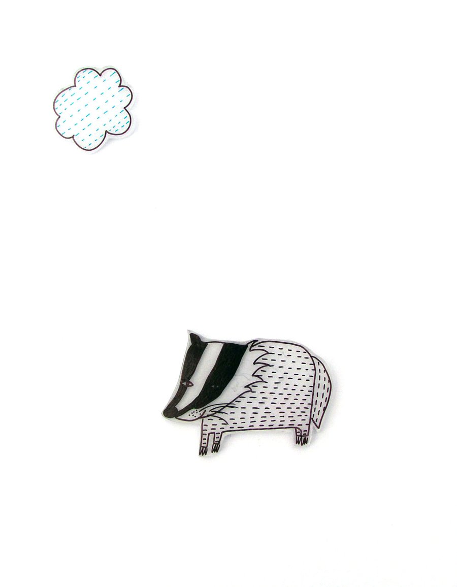 blank card - Bob the badger