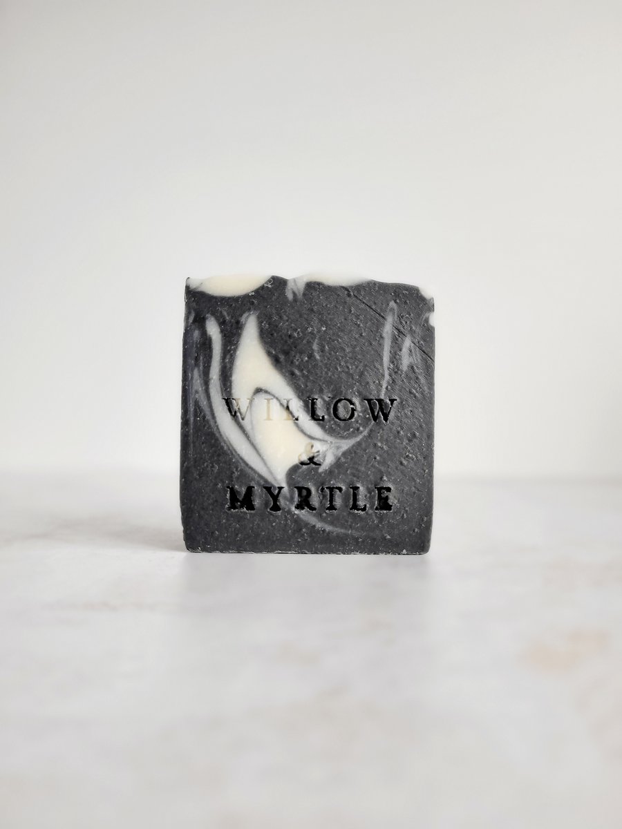 Detox Bar, Charcoal Soap, Luxury Artisan Handmade Natural Vegan Soap Bar