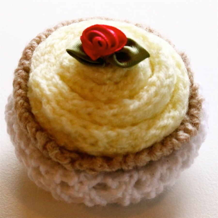 Cute Knitted Cupcake - *both reserved for Emma*