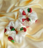Strawberry Sequin Double Layer Tulle Scrunchies Perfectly Imperfect - Image 6