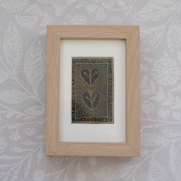 Framed Free Motion Embroidery and Beaded Textile Art 