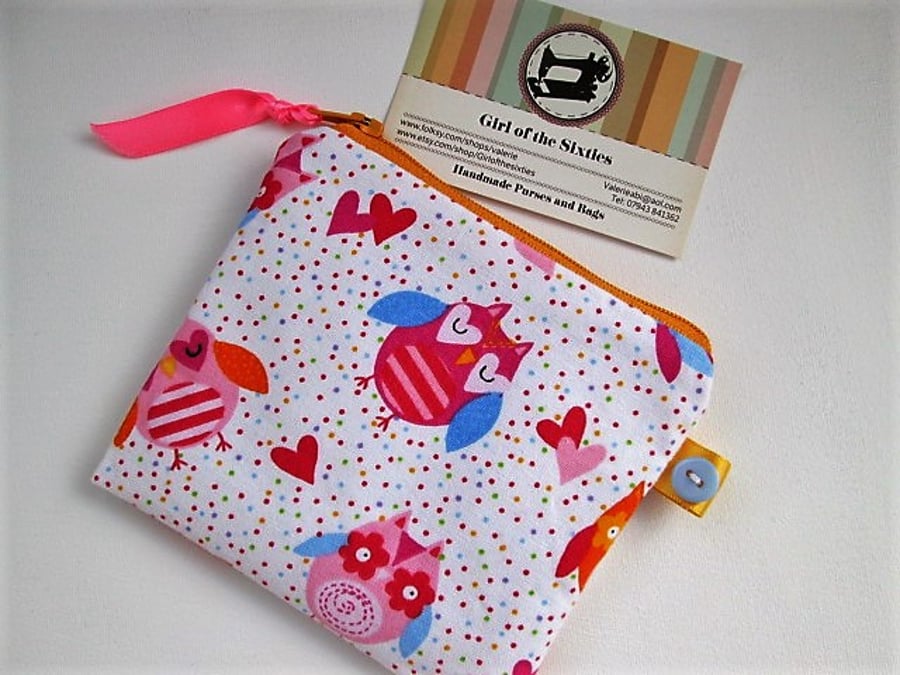 SALE  Owls Coin Purse