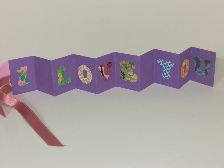 Zig zag Mini Love Token Card