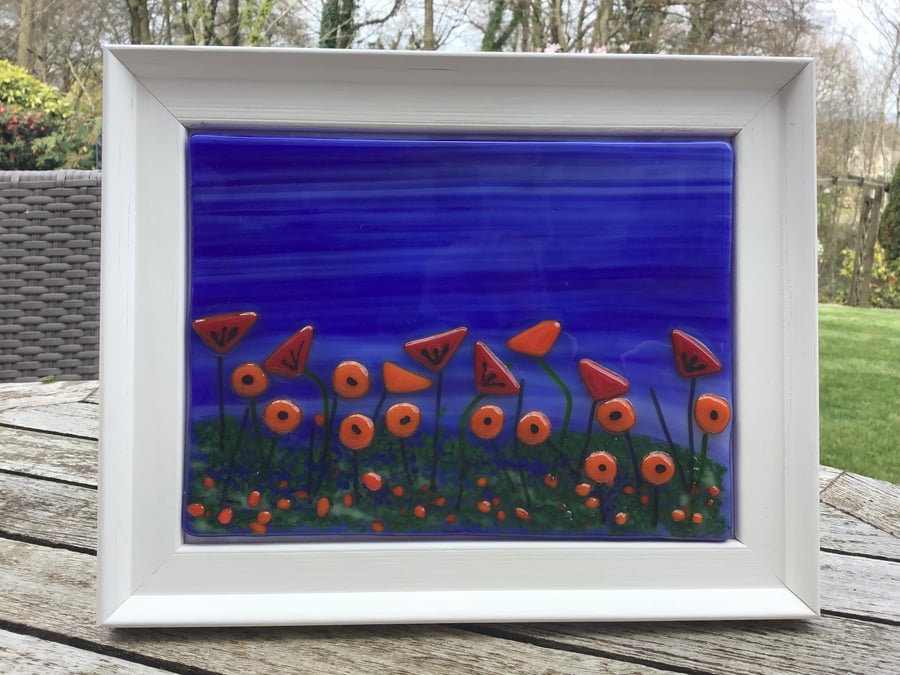 Fused glass picture