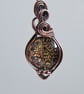 Im Mostly Peace & Light Glass & Copper Necklace Pendant Gift Jewellery Jewelry  - Image 5