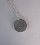 Silver fern leaf imprint pendant necklace - Image 3