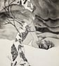 "Winter Storm" Blank Greeting Card - Original Artwork - Pen and Ink - Image 2