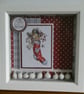 Christmas Decoration - Snowman In Stocking Box Frame - Image 3
