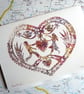 Mothers Day Card , Share My Love Greeting Card - Pink