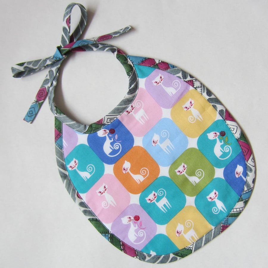 Siamese Cats Babies Bib