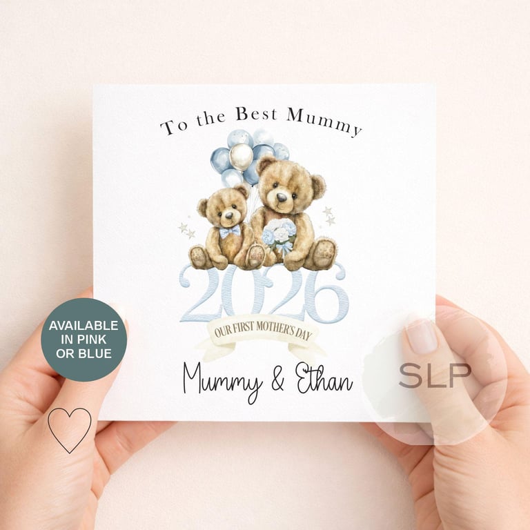 Personalised 1st Mother's Day Card Personalised First Mother's Day Card 2026