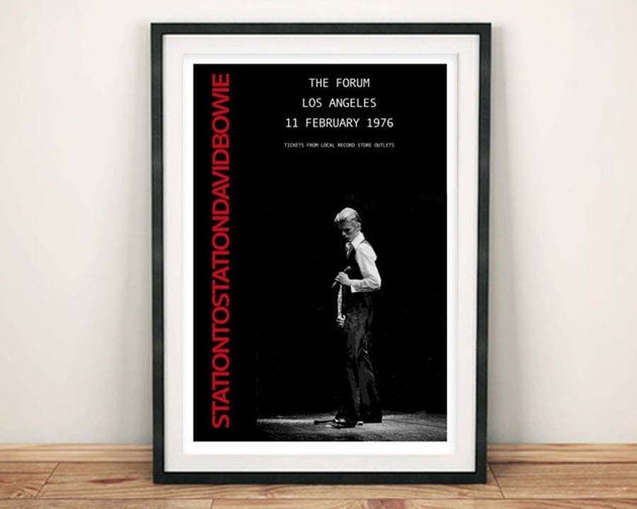 David Bowie Poster: Station to Station Concert Tour Poster