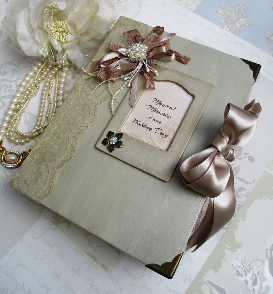 Wedding Guest Book - Journal Memory Book - Keepsake Journal Heirloom Gift