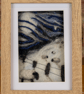 Framed Felted Landscape Art - Wool artwork with a scenic countryside