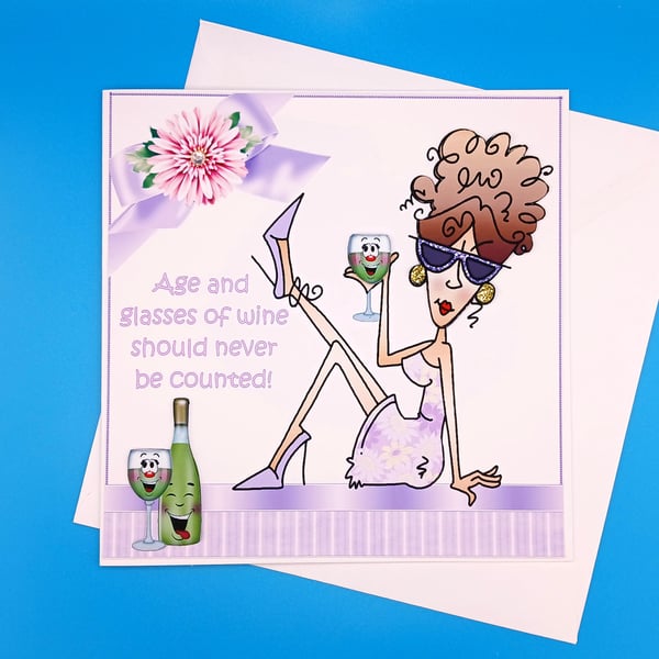 Funny Birthday Card - Sister, Daughter, Granddaughter, Wife, Sister-in-Law, Daug