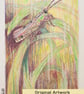 Grasshopper original artwork, letterbox art gift - Image 6