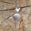Bird & Tree Necklace for Helen - Silver Pendant. Handmade in England, Metalsmith