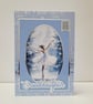 Granddaughter Luxury Christmas Card – Elegant Ballerina in Snowy Forest 