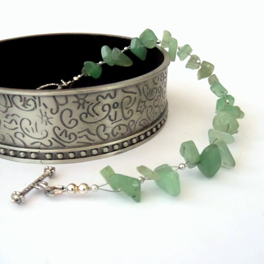 Green aventurine bracelet