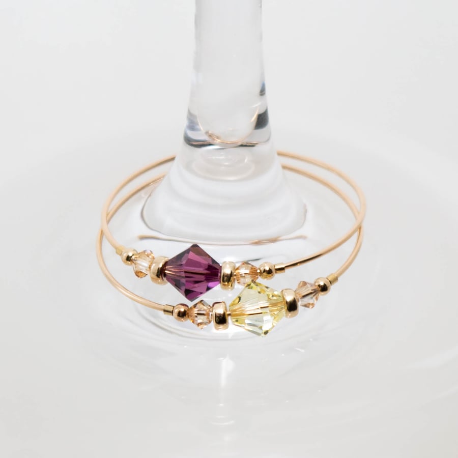 VINTAGE FIZZ- Wine Glass Stem Jewellery
