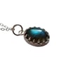 Sterling Silver Labradorite Necklace Blue Flash Oval Gemstone Jewellery Gift - Image 3