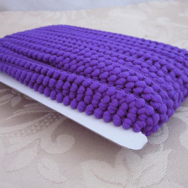 Royal Purple Mini Pompom Trim