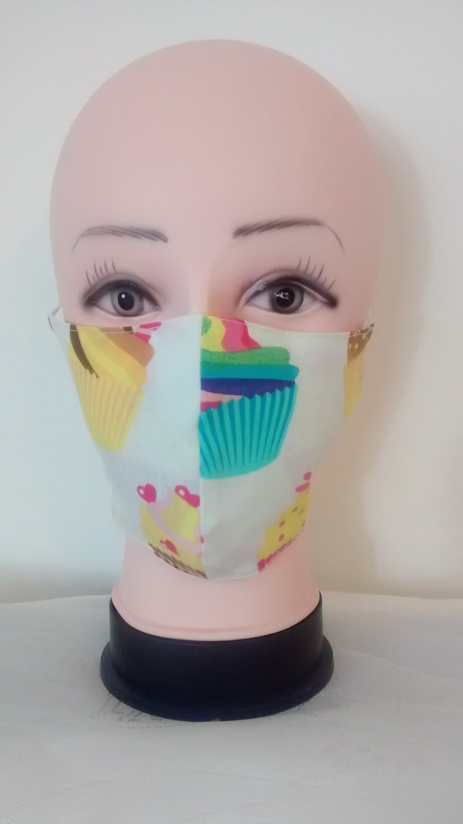 Handmade 3 layers cupcakes adult face mask.