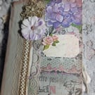Handcrafted Unique Mixed Media Calendar Monthly Organizer -  Junk Journal Style