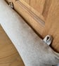 Beige draught excluder heavy and custom length, door and window draft stopper - Image 1