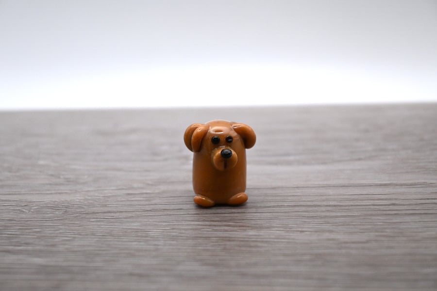 small glass dog keepsake figure