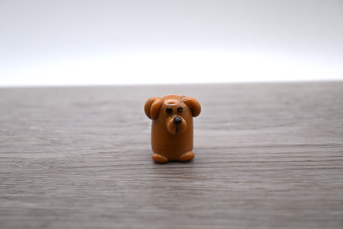 small glass dog keepsake figure