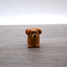 small glass dog keepsake figure