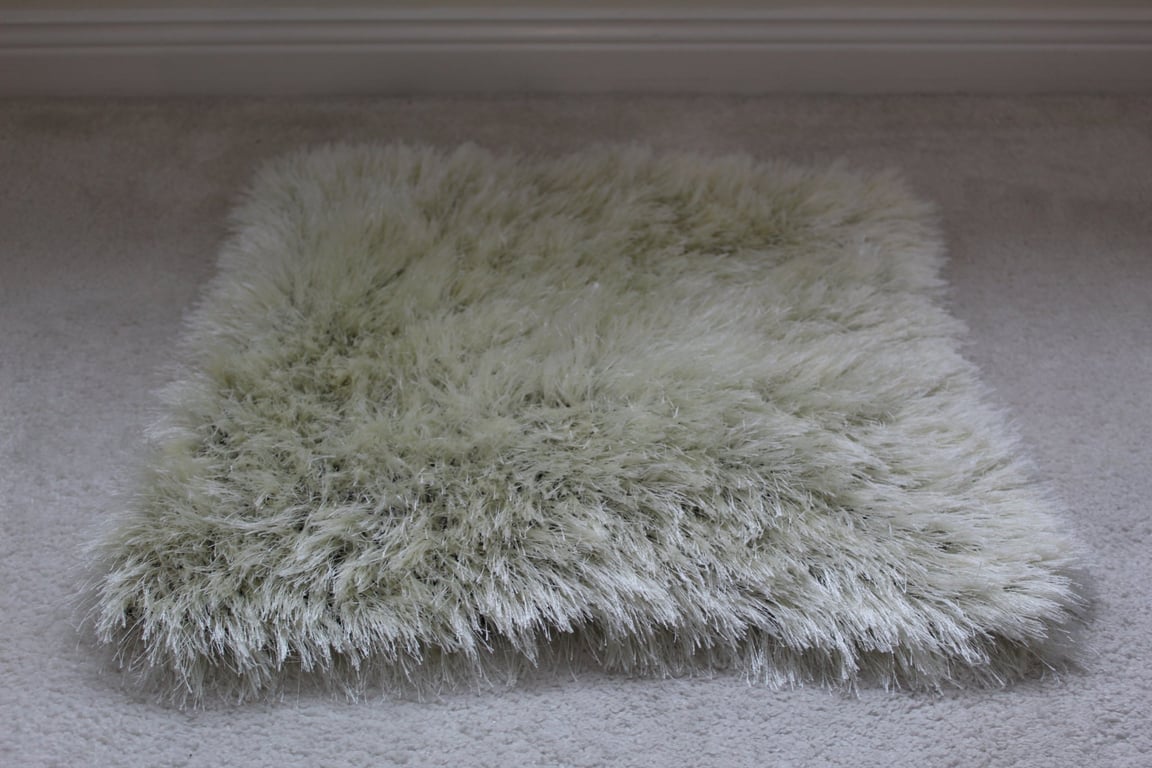 Handknitted fluffy baby blanket