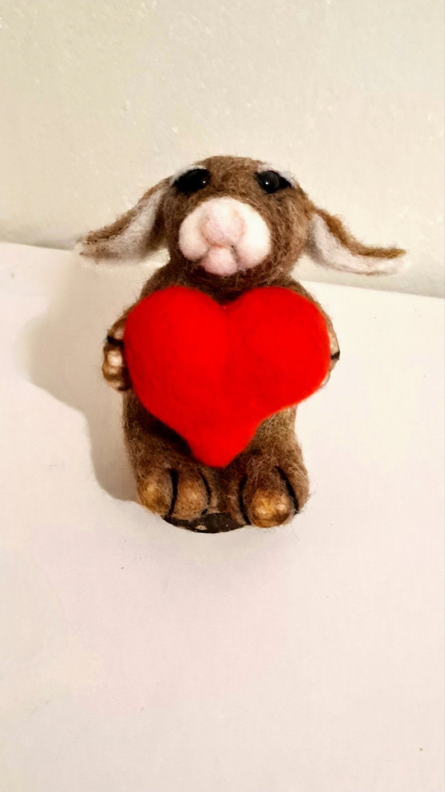 Felted valentines bunny