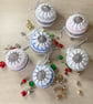 Crochet Christmas Baubles Set of 6 - Pastel Colours - Tree Decorations - Image 7