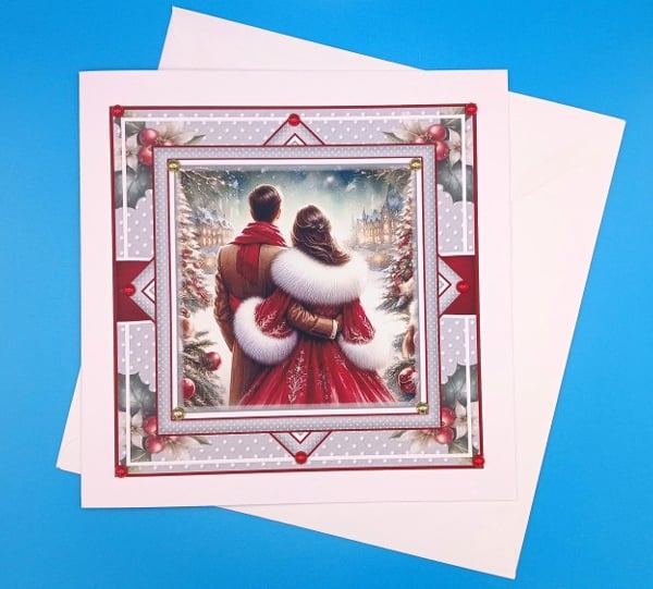 Christmas Card, Large, Husband, Wife, Couple