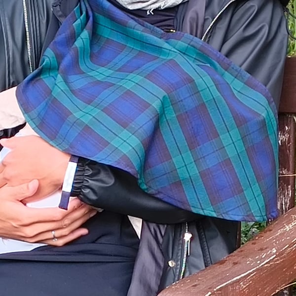 Seasonal 100% Cotton Clip-On Breastfeed Cover, Burp Cloth & Comforter, Mum Gift 